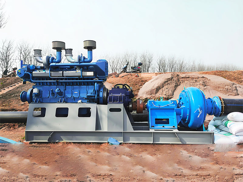 pompe de dragage en fonctionnement