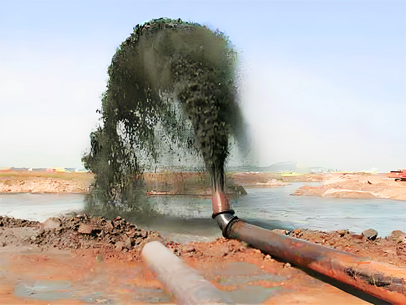 production de sable avec pompe de dragage