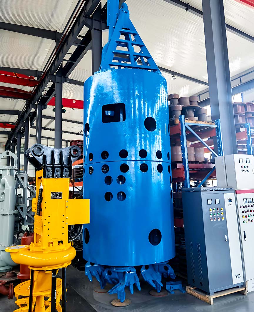 Pompe submersible hydraulique à boues pour excavatrices